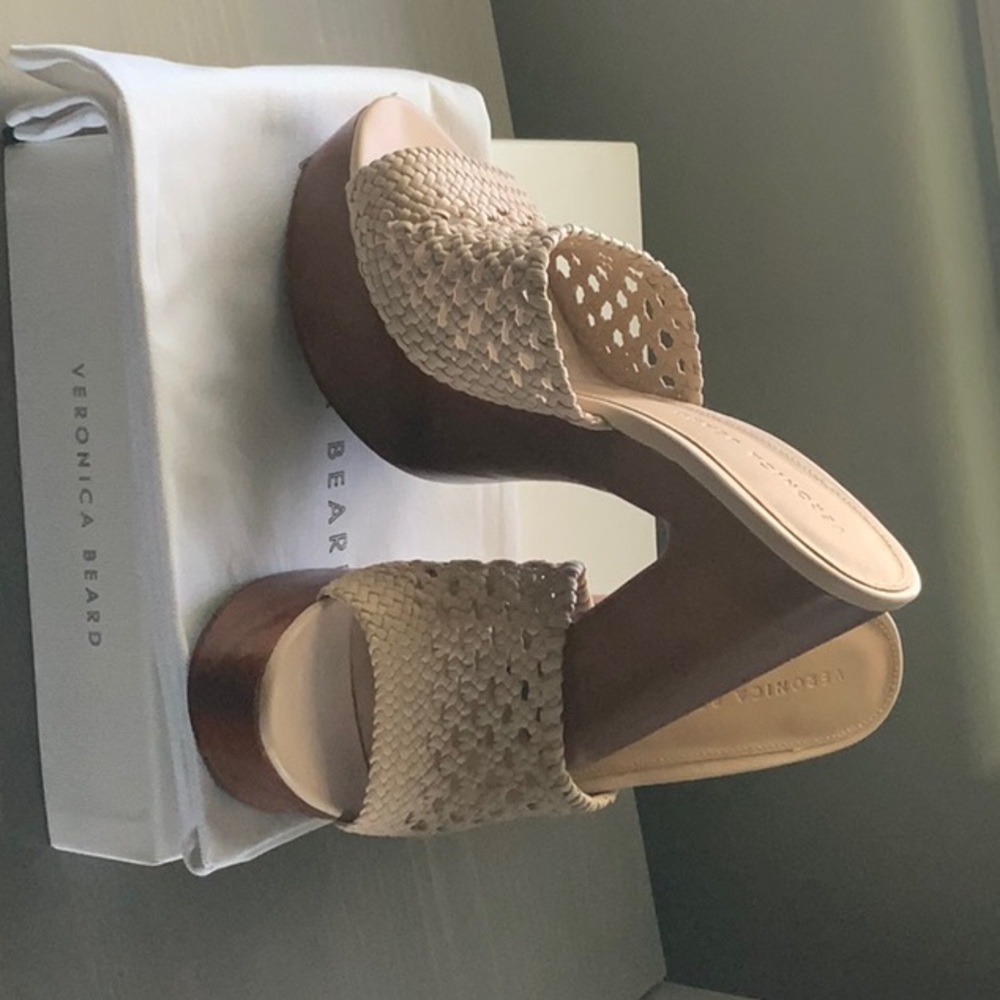 Veronica Beard Tan Woven Women's Shoes